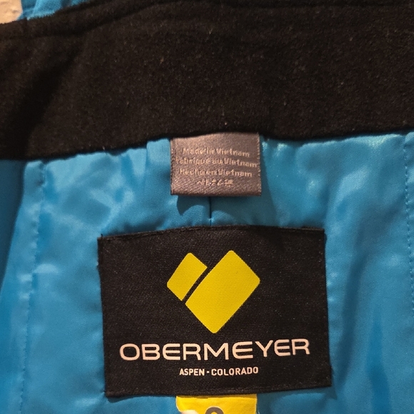 Obermeyer Kids Blue and Black  Outdoor Adventure Overall Size 3 - Picture 6 of 10